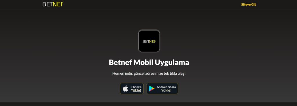 betnef mobil uygulama